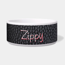 Tigela de Cerâmica Simples para Pet com Nome em Fa