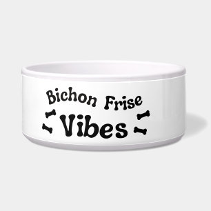 Tigela de Cerâmica Vibes Bichon Frise