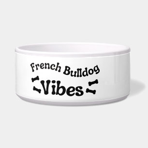 Tigela de Cerâmica Vibes do Bulldog Francês