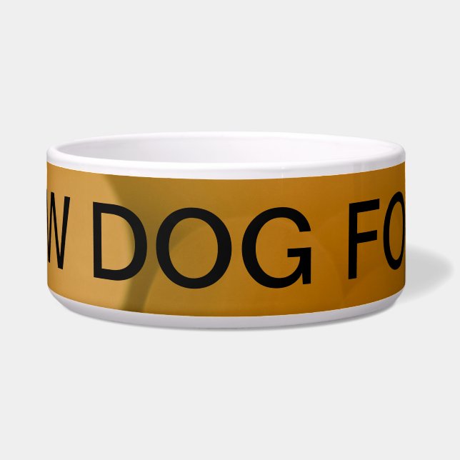 Tigela de Comida Crua para Cães – Design Ousado e  (Frente)