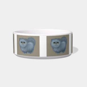 tigela de comida de gatinhos fofos