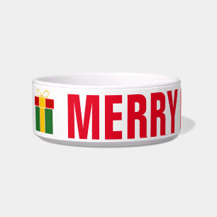 Tigela de comida de Natal para cachorro ou gato de