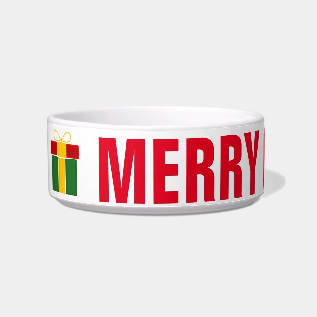 Tigela de comida de Natal para cachorro ou gato de (Esquerda)