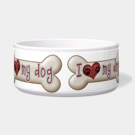 Tigela de comida para cachorro