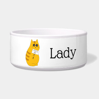 Tigela de comida para gato Kawaii