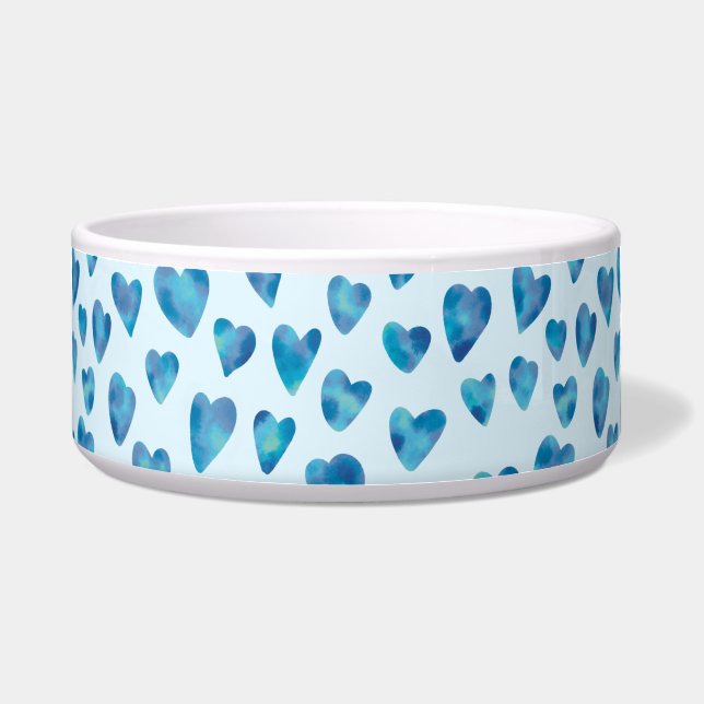 Tigela de Estimação Baby Blue Heart (Frente)