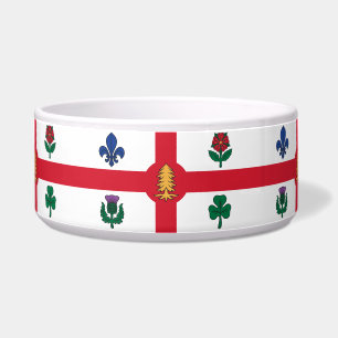 Tigela de Estimação com Bandeira de Montreal