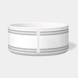 Tigela de Estimação para Pet Prata sobre Branco
