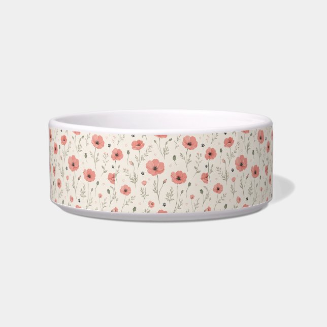 tigela de estimação poppy blush média (Frente)
