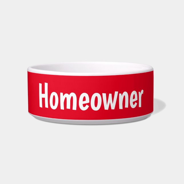 tigela de gato engraçada, dona de gato, prato de g (Frente)