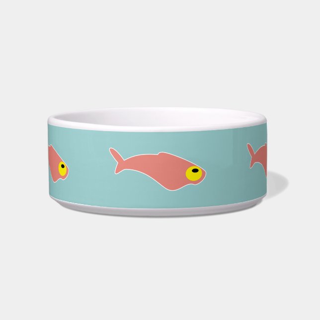 Tigela de Gato Peixe Vermelho (Frente)