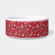 Tigela de Natal Kawaii Fofa para Cão Pastor Alemão