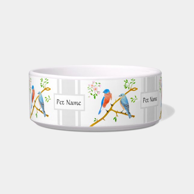 Tigela de Pet com Azulejos e Texto (Frente)