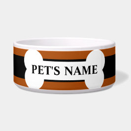 Tigela de Pet com Design de Osso Personalizado