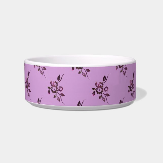 Tigela de Pet com Flor (Frente)