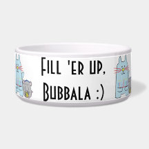 Tigela de Pet Gato/Rato "Encha, Bubbala" do Hanukk