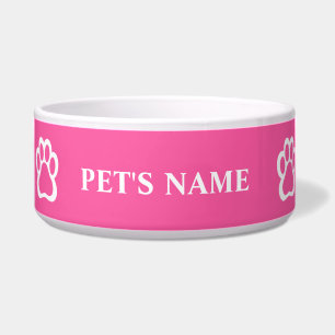 Tigela de Pet Personalizada com Pegada de Pata
