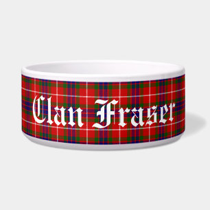 Tigela de Pet Personalizada Xadrez Clan Fraser