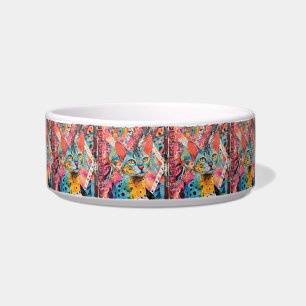 Tigela de Ração para Gato em Papel Misto Colorfun