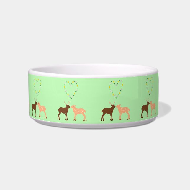 Tigela Deer Casal e Daisy Heart (Frente)