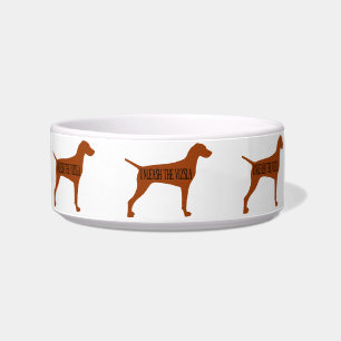 Tigela DESENCADEIE a bacia do cão de VIZSLA