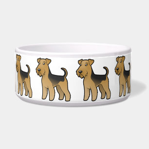 Tigela Desenhos animados Airedale Terrier/galês Terrier