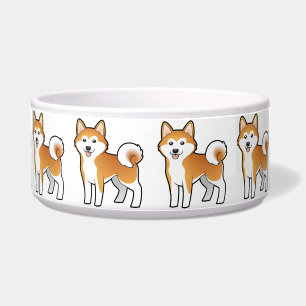 Tigela Desenhos animados Akita Inu/Shiba Inu