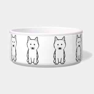 Tigela Desenhos animados americanos do cão Eskimo