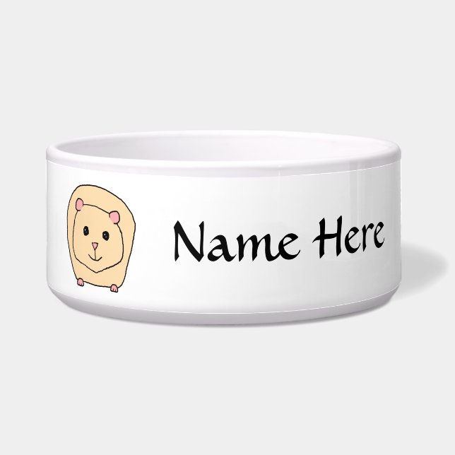 Tigela Desenhos animados da cobaia (Frente)