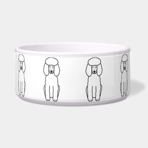 Tigela Desenhos animados do cão de caniche