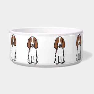Tigela Desenhos animados do cão do Spaniel de galês
