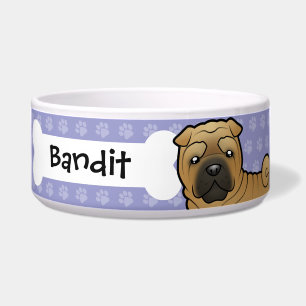 Tigela Desenhos animados Shar Pei