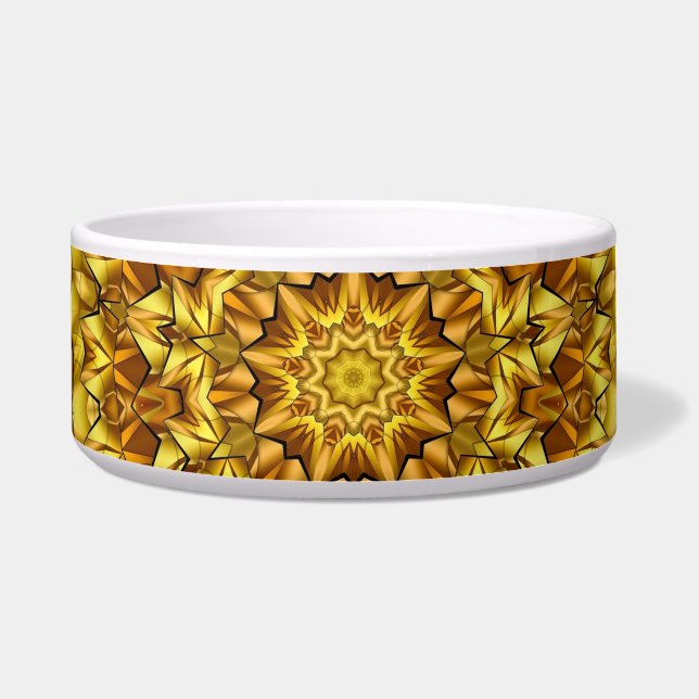 Tigela Design abstrato antigo do ouro Mandala - 63495 (Frente)