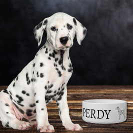 Tigela Design de Cachorro Dalmático Personalizado