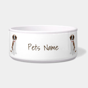 Tigela Design de Cachorro São Bernardo para Comida de Pet