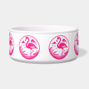 Tigela Design de Círculo de Verão Flamingo Rosa-68730