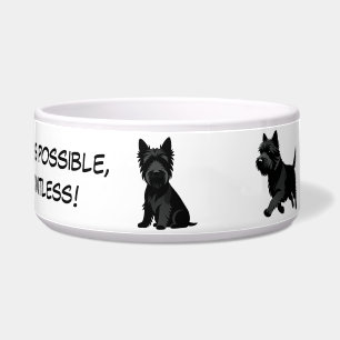 Tigela Design de silhuetas de animais fofos - Cães 1 + te