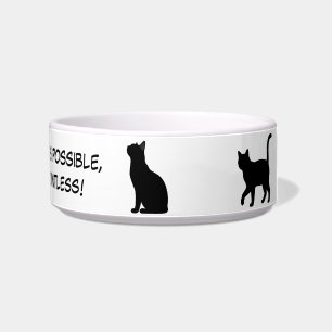 Tigela Design de Silhuetas de Animais Fofos - Gatos 1 + t