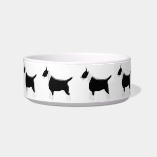 Tigela Design do cão de bull terrier