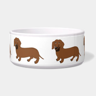 Tigela Design do cão do Dachshund