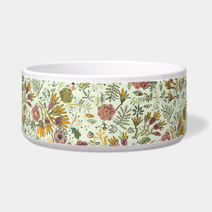 Tigela design floral da flor do teste padrão da abelha d