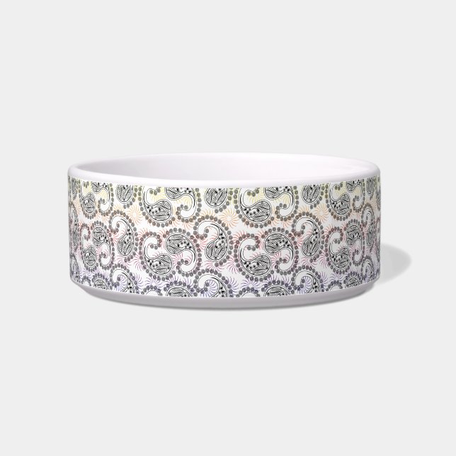 Tigela Design Funky de Paisley do Pinwheel (Esquerda)