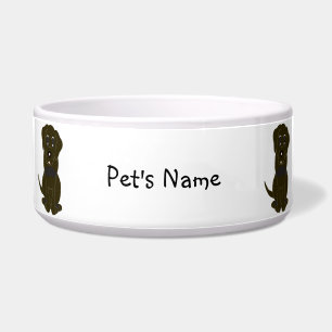 Tigela Design Personalizado de Cachorro Labrador Chocolat