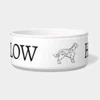 Design personalizado do cão de varejo do ouro