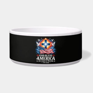 Tigela Deus Abençoe a América 250 Anos 1776-2026