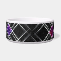 Diamantes e Cruzes Cerâmicas Pet Bowl