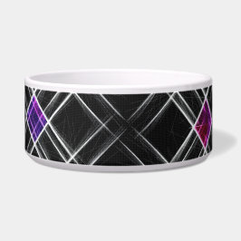 Tigela Diamantes e Cruzes Cerâmicas Pet Bowl