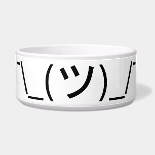 Tigela ¯ do Emoticon da encolho de ombros \ japonês