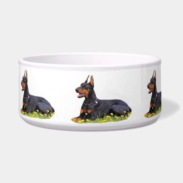 Tigela Doberman Pinscher (Frente)