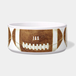 Tigela Dog Bowl, nome personalizado de futebol grande